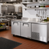 Thumbnail image #2 for True 67-1/4-Inch Deep Worktop Refrigerator with 2 Solid Doors and Self-Contained Side-Mount Refrigeration