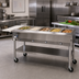 Thumbnail image #2 for Eagle Group 82-Inch Portable Electric Hot Food Table with 5 Full-Size Dry Wells, Open Base, and Cutting Board