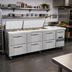 Thumbnail image #2 for Continental Refrigerator RA93N30M-D 93-Inch Mighty Top Refrigerated Sandwich Prep Table with 6 Drawers and 30 Pan Capacity