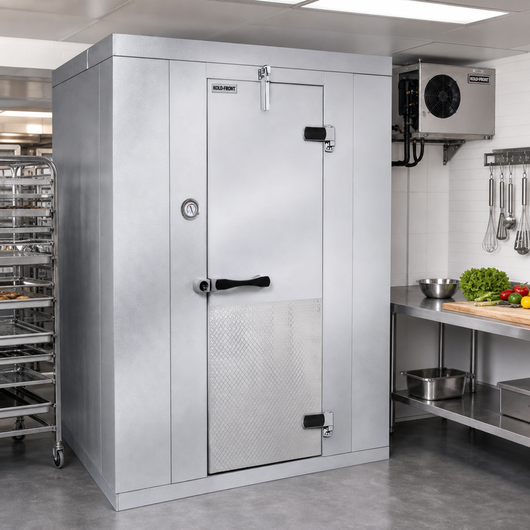 Product image #2 for Kold-Front Indoor Floorless Walk-In Cooler with Remote Refrigeration