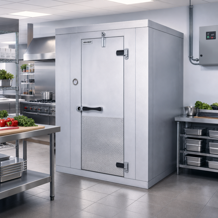 Product image #2 for Kold-Front Indoor Floorless Walk-In Cooler with Remote Refrigeration