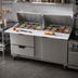 Thumbnail image #3 for Beverage-Air 60-Inch Mega Top Refrigerated Sandwich Prep Table with 24-Pan Rail, 2 Drawers, and 1 Door