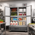 Thumbnail image #2 for KoolMore 54-Inch Two-Section Reach-In Refrigerator, 47 Cu. Ft., Bottom-Mount, Stainless Steel