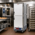 Thumbnail image #2 for Metro C5 3 Series Insulation Armour Full-Height Mobile Heated Holding & Proofing Cabinet, Gray, Dutch Solid Doors, 35-Pan Capacity