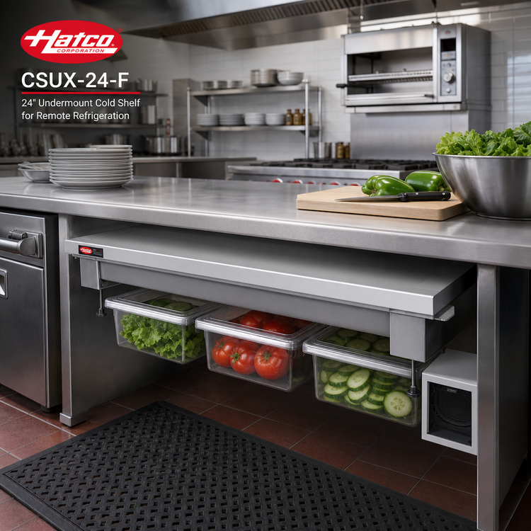 Product image #2 for Hatco CSUX-24-F 24-Inch Undermount Cold Shelf for Remote Refrigeration