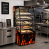 Thumbnail image #2 for Federal Industries Vision Series Curved-End Self-Serve Heated Hot Food Merchandiser, 47-1/4 x 33 x 78 Inches, 4-Tier