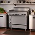 Thumbnail image #2 for Garland Cuisine 36-Inch Heavy Duty Gas Griddle Top Range with Standard Oven and 1-Inch Steel Plate