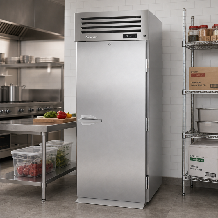 Product image #2 for Turbo Air PRO Series One-Section Roll-In Reach-In Refrigerator with Solid Door, 39.32 Cu. Ft., Top-Mount Self-Contained Refrigeration
