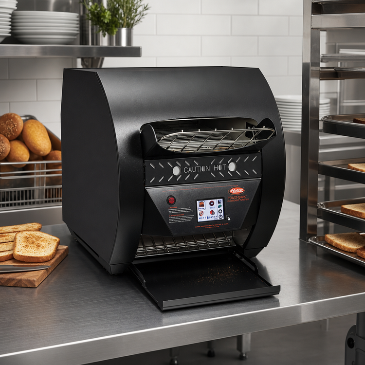 Product image #2 for Hatco Toast-Qwik Countertop Horizontal Conveyor Toaster with Touchscreen Controls, 208V