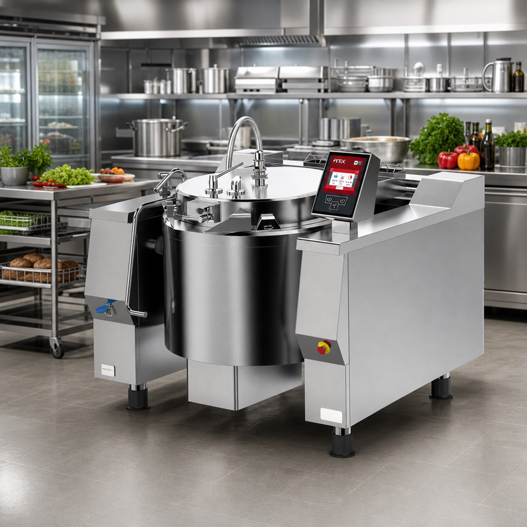 Product image #2 for Cucimix UCBTE082ACV1 Electric Tilting Skillet Pressure Braising Pan, 82 Gallon