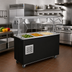 Thumbnail image #2 for Vollrath 2-Series Affordable Portable Refrigerated 3-Pan Cold Food Buffet Station with Clear Acrylic Breath Guard