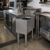 Thumbnail image #2 for Glastender Free-Standing Underbar Hand Sink Unit with Deck-Mount Faucet, 12