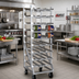 Thumbnail image #2 for Eagle Panco Full-Size Mobile Gravity-Fed Can Rack, All-Welded Aluminum, 162 #10 or 216 #5 Cans