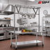 Thumbnail image #2 for Eagle Group Table-Mounted Aluminum Triple-Bar Pot Rack for 60-Inch Tables