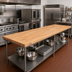 Thumbnail image #2 for John Boos Wood Bakers' Work Table Top, 144 x 30 x 2-1/4 Inch, Edge Grain Northern Hard Rock Maple, Penetrating Oil Finish