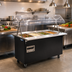 Thumbnail image #2 for Vollrath 2-Series Affordable Portable 4-Well Mobile Hot Food Station with Buffet-Style Breath Guard and Enclosed Storage Base, Black