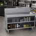Thumbnail image #2 for Glastender 48-Inch Stainless Steel Underbar Drainboard with Open Front Cabinet Base