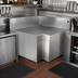 Thumbnail image #2 for Glastender Underbar Inside L-Shape 90° Corner Drainboard, 24-Inch Deep, Stainless Steel, No Legs