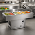 Thumbnail image #2 for Atlas Metal WCM-6 Six-Pan Cold Food Drop-In Well with Self-Contained Refrigeration