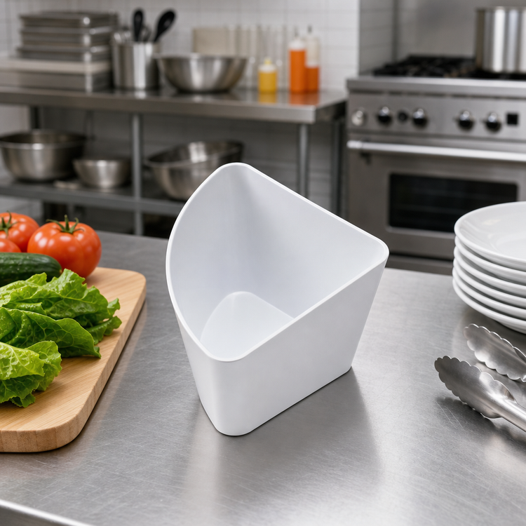 Product image #3 for American Metalcraft 15 oz Quarter Round ABS Plastic Bowl, White