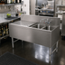 Thumbnail image #2 for Advance Tabco Prestige 2-Compartment Stainless Steel Underbar Sink Unit, 48 Inch, Left Drainboard
