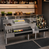 Thumbnail image #2 for Glastender 72-Inch All-In-One Underbar Ice Bin/Cocktail Station with Sink, Blender Shelf, and Speed Rail
