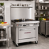 Thumbnail image #2 for Southbend Ultimate 36-Inch Gas Restaurant Range with 2 Star/Saute Burners, 24-Inch Charbroiler, Cabinet Base, and Hi-Shelf