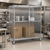 Thumbnail image #2 for QuadTruss Mobile Chrome-Plated Wire Security Cage with Double Doors