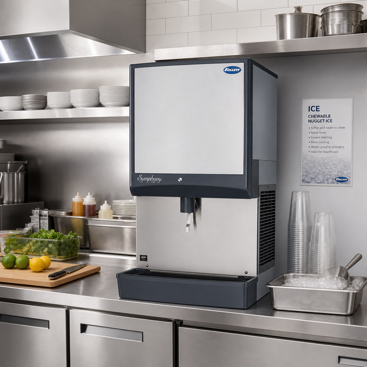 Product image #2 for Follett Symphony Plus 50CI414A-LI Countertop Ice-Only Dispenser, 425 lb. Daily Chewblet® Nugget Ice Production