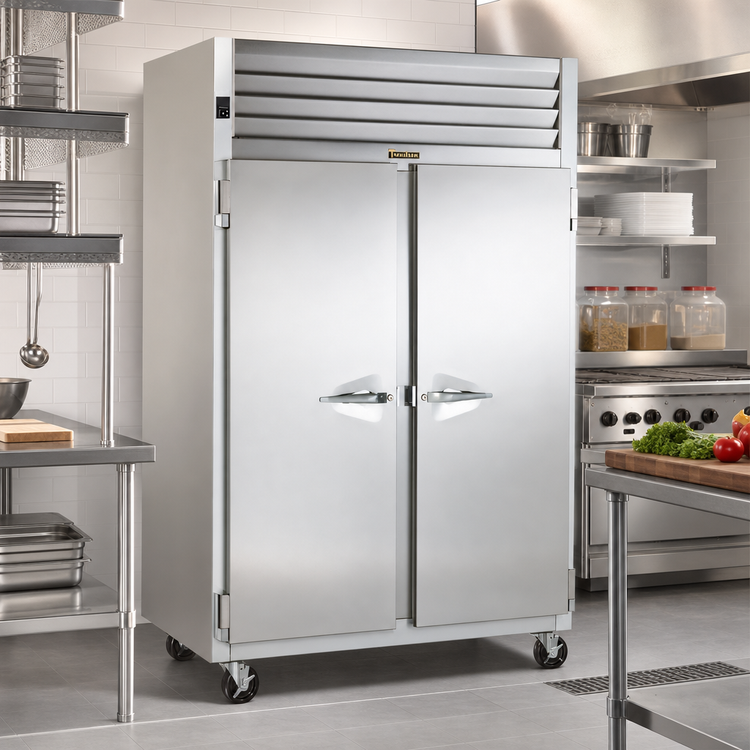Product image #2 for Traulsen Spec-Line Remote Two-Section Reach-In Freezer, 58-Inch Wide, Full-Height Solid Doors