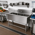 Thumbnail image #2 for John Boos Pro-Bowl 3-Compartment Floor Model Sink with Left Drainboard, 12