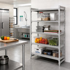Thumbnail image #3 for Cambro Camshelving® Premium CPA242484S4PKG Solid Add-On Polymer Shelving Unit, 24"W x 24"D x 84"H, 4-Tier, 2,000 lb Capacity