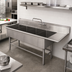 Thumbnail image #2 for John Boos Pro-Bowl 4-Compartment Sink with 18-Inch Right Drainboard, 16 x 20 x 12-Inch Bowls