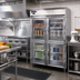 Thumbnail image #2 for Continental Refrigerator D2FNSSGDHD Designer Line Two-Section Standard Depth Reach-In Display Freezer with Half-Height Glass Doors
