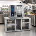 Thumbnail image #2 for RATIONAL Equipment Stand for Size 2-S Unit with Pull-Out Shelves