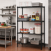 Thumbnail image #2 for Quantum 24 x 24 x 63-Inch Black Epoxy Antimicrobial Wire Shelving Starter Kit