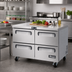 Thumbnail image #2 for Migali Competitor Series® 48-Inch 4-Drawer Undercounter Worktop Refrigerator, 12 Cu. Ft., Stainless Steel