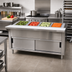 Thumbnail image #2 for Advance Tabco Triumph (Supreme) Ice-Cooled Serving Counter, 4-Pan, 62-7/16 Inch Wide