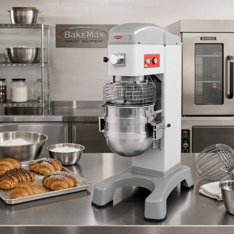 Product image #2 for BakeMax BMMK80 80 Qt Heavy-Duty Euro Planetary Countertop Mixer