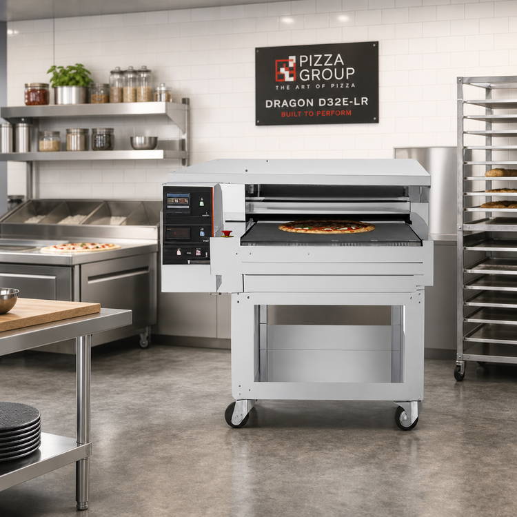 Product image #3 for Pizza Group Dragon D32E-LR Left-to-Right Electric Stone Conveyor Pizza Oven, 32-Inch Belt