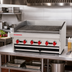 Thumbnail image #3 for American Range ADJ-72 72-Inch Countertop Adjustable Radiant Gas Charbroiler, 12-Burner
