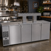 Thumbnail image #2 for Glastender C1FB92-DD One-Zone Front-Serviced Bar Profile Draft Beer Dispensing Cooler, 92-Inch, Four-Section