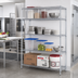 Thumbnail image #2 for EAGLEbrite 4-Tier Stationary Starter Wire Shelving Unit, 72 x 18 x 74 Inches, Zinc Finish