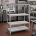 Thumbnail image #3 for Cambro Camshelving Premium 18-Inch x 72-Inch Solid Shelf Kit for 4 Shelves, Speckled Gray