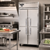 Thumbnail image #2 for Continental Refrigerator 2FSENSSHD Slim Line 2-Section Reach-in Freezer with Half-Height Solid Doors