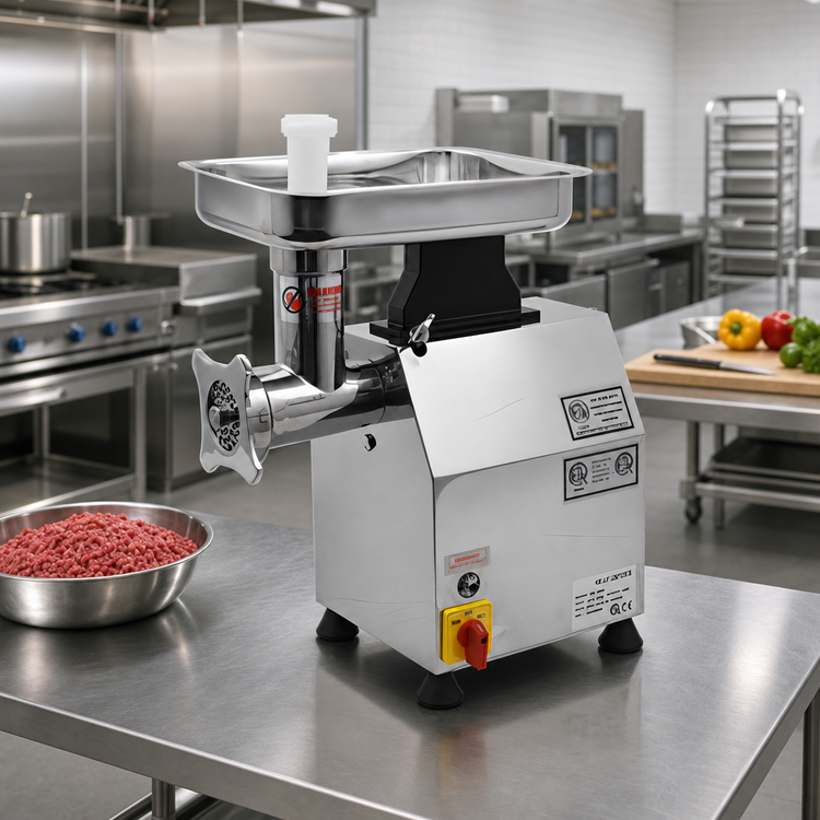 Product image #2 for Uniworld Heavy Duty Gear-Driven #12 Electric Meat Grinder, 1 HP Bench Model