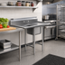 Thumbnail image #2 for Eagle Group 412 Series 1-Compartment Commercial Sink with 9-1/2 Inch Backsplash