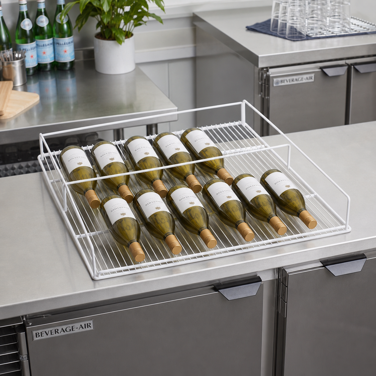 Product image #2 for Beverage-Air White Flat Wine Rack for MMRR49, 12-Bottle Capacity