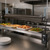 Thumbnail image #2 for Vollrath 48-Inch Low Profile Unlighted Strip Heat Lamp with Remote Infinite Switch