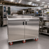 Thumbnail image #2 for Economy Enclosed Mobile Patient Tray Cart, 24-Tray, Two-Door, Stainless Steel